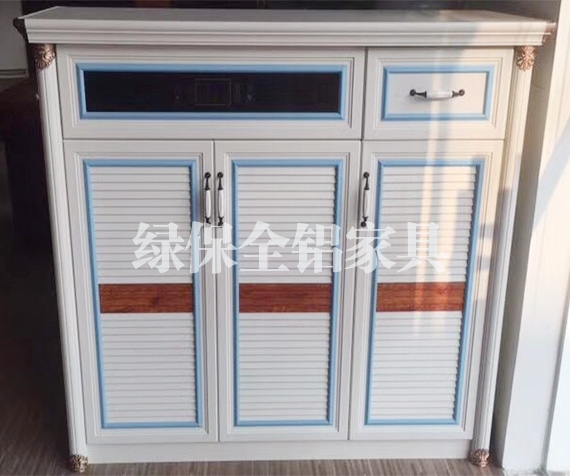 All aluminum bathroom cabinet