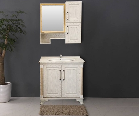 All aluminum bathroom cabinet