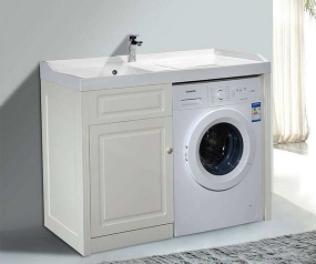 All aluminum laundry cabinet