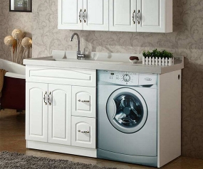 All aluminum laundry cabinet